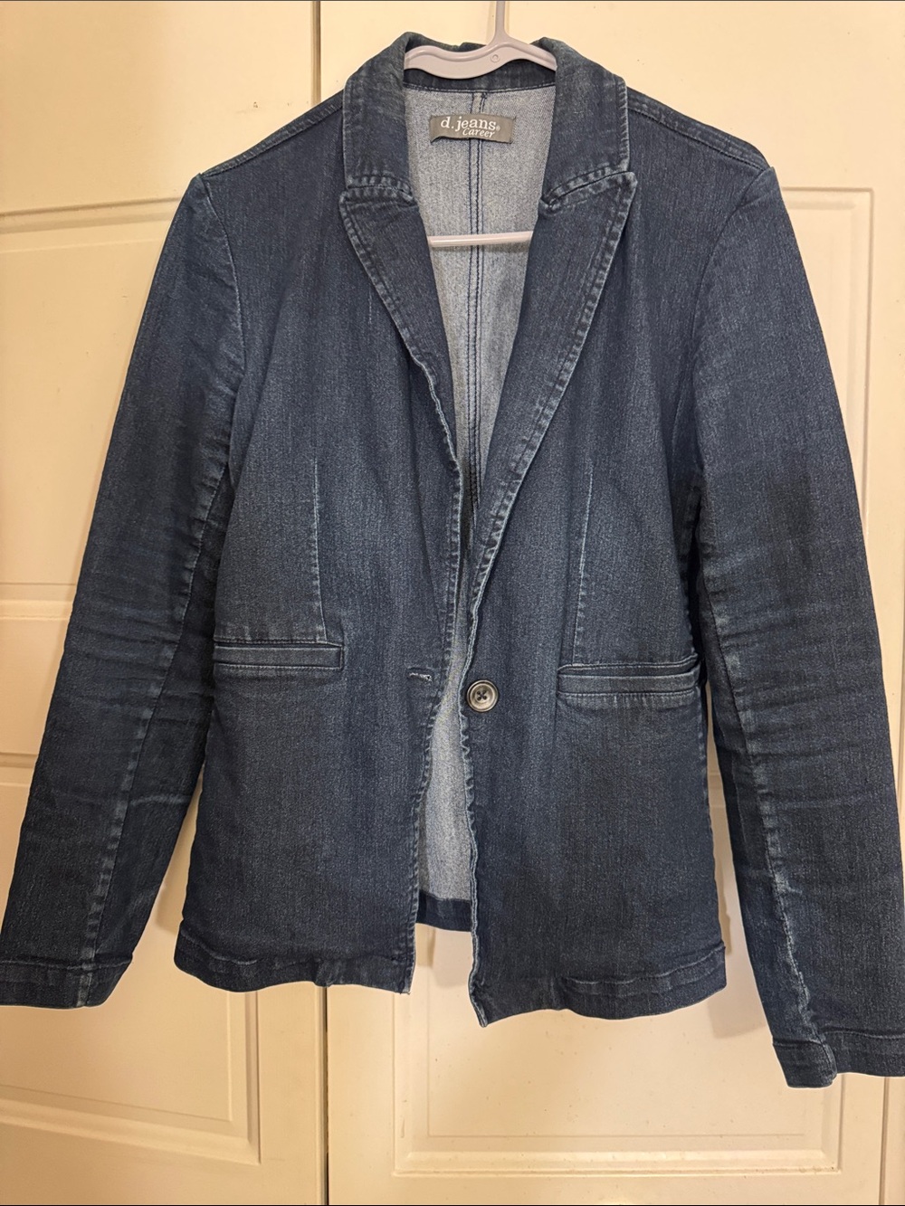 d. jeans Dark Blue Denim Blazer Jacket
